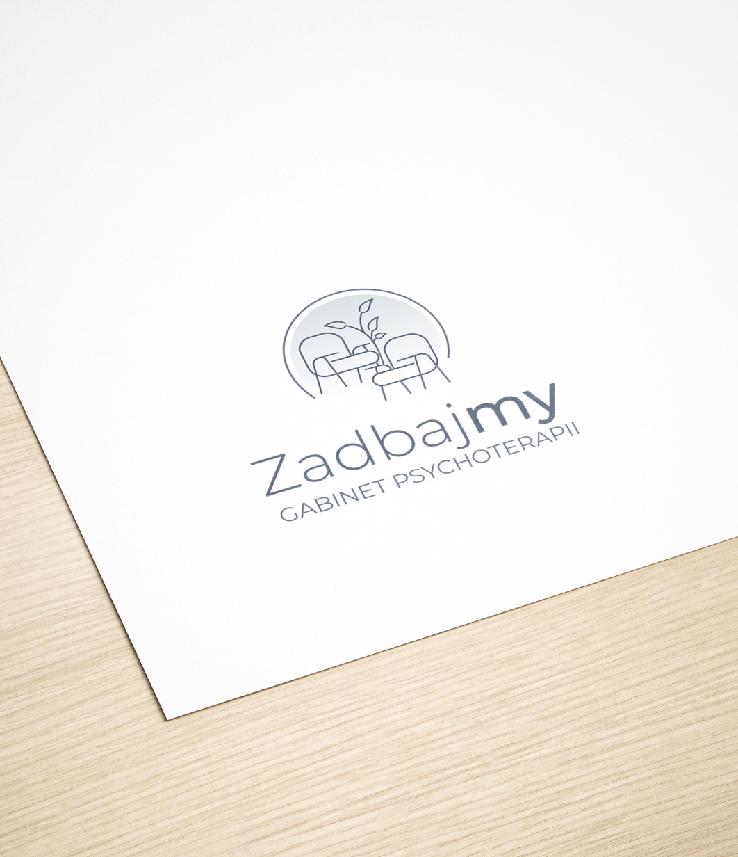 Wizytówka z logo Zadbajmy – identyfikacja wizualna